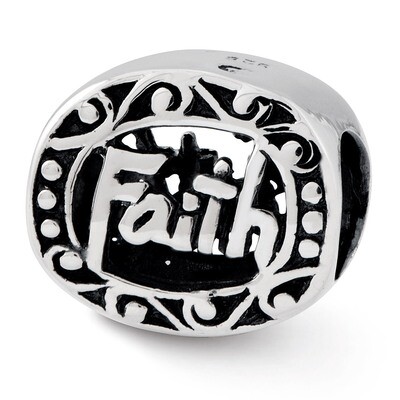 Faith Bead - Sterling Silver QRS2436, MPN: QRS2436, 191101641633