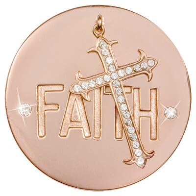 Nikki Lissoni Have A Little Faith Dangle Rose Gold-Plated 43mm Coin C1480RGL, MPN: C1480RGL, 871881…