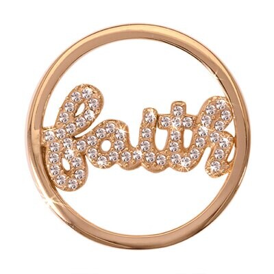 Nikki Lissoni Sparkling Faith Gold Plated 33mm Coin C1101GM, MPN: C1101GM, 8718627462386