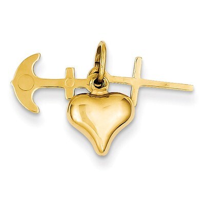 Faith, Hope and Charity Charm 14k Gold C3732, MPN: C3732, 883957984698