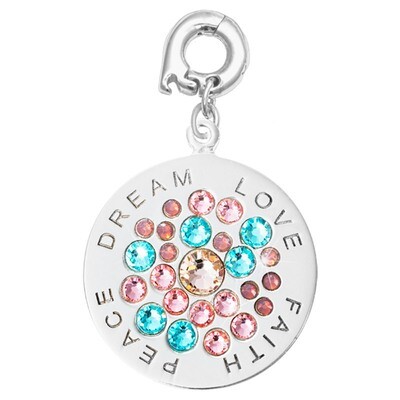 Nikki Lissoni Love. Faith. Peace. Dream. Charm Silver-Plated 25mm D1193SL, MPN: D1193SL, 8718819239…