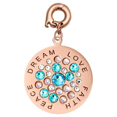 Nikki Lissoni Love. Faith. Peace. Dream. Charm Rose Gold-Plated 25mm D1195RGL, MPN: D1195RGL, 87188…
