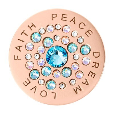 Nikki Lissoni Love. Faith. Peace. Dream. Rose Gold-Plated 33mm Coin C1603RGM, MPN: C1603RGM, 871907…