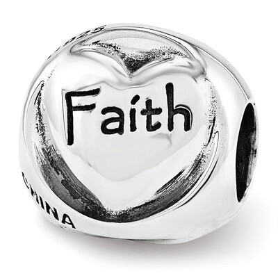 Faith Hope Love Trilogy Bead - Sterling Silver QRS3380, MPN: QRS3380, 886774613772