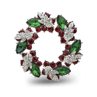 Crystal Christmas Wreath Story Pin GM19046, MPN: GM19046, 89945509465