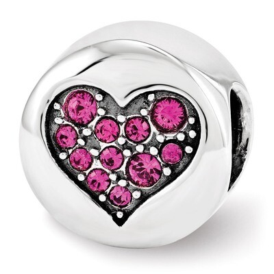 Swarovski Elements July-Passion Bead - Sterling Silver QRS3390, MPN: QRS3390, 886774613796