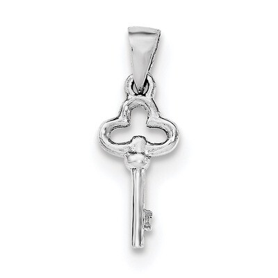 Children&#39;s Key Pendant Sterling Silver Rhodium-plated QC8518, MPN: QC8518, 191101457449