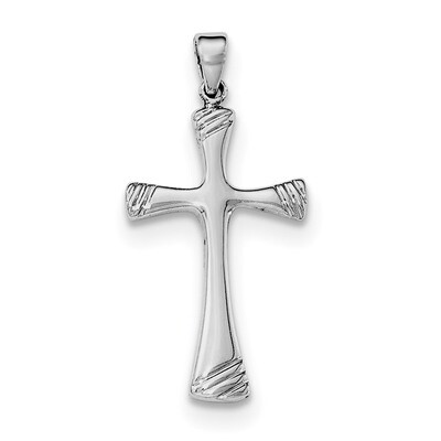 Cross Pendant Sterling Silver Rhodium-plated QC8163, MPN: QC8163, 191101361050