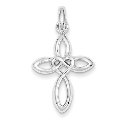 Cross Pendant Sterling Silver Rhodium-plated QC7234, MPN: QC7234, 883957584959