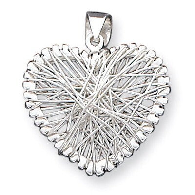 Heart Pendant Sterling Silver QC4568