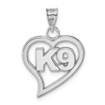 K9 Heart Pendant Sterling Silver PBS040PNSS, MPN: PBS040PNSS, 810680028061