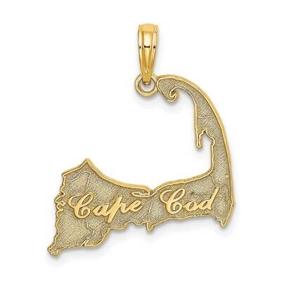 Cape Cod Silhouette Charm 14k Gold K8780, MPN: K8780, 63721804562