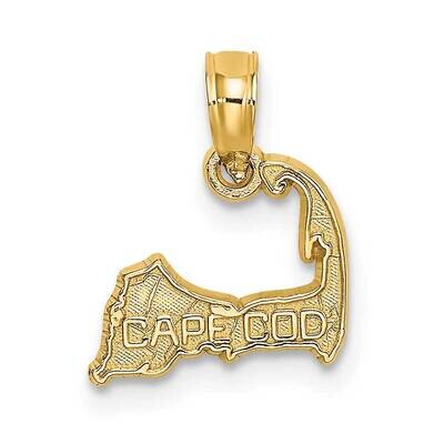 Cape Cod Silhouette Charm 14k Gold K8781, MPN: K8781, 63721804562