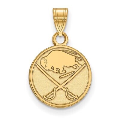 Buffalo Sabres Small Pendant 14k Yellow Gold 4Y002SAB, MPN: 4Y002SAB, 886774738444