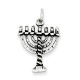 Menorah Charm Antiqued Sterling Silver QC7425, MPN: QC7425, 883957488684