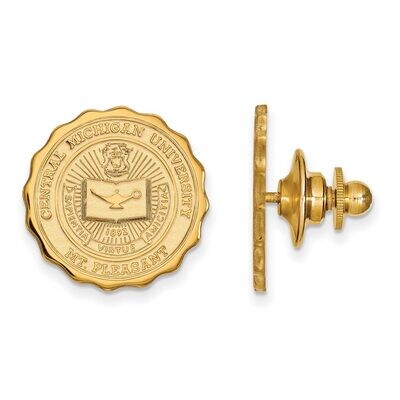 Central Michigan University Crest Lapel Pin 14k Yellow Gold 4Y017CMU, MPN: 4Y017CMU, 886774874432