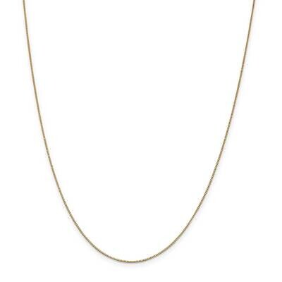 .7mm Box with Lobster Clasp Chain 13 Inch 14k Gold BOX075-13, MPN: BOX075-13, 883957167756