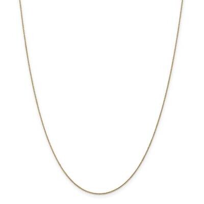 .75mm Cable Pendant Chain 13 Inch 14k Gold PEN135-13, MPN: PEN135-13, 883957167954