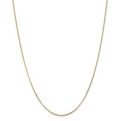 .9mm Curb Pendant Chain 13 Inch 14k Gold PEN101-13, MPN: PEN101-13, 883957166087