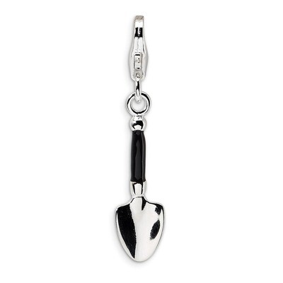 3-D Enameled Garden Trowel Charm Sterling Silver QCC411 by Amore La Vita, MPN: QCC411, 883957333687