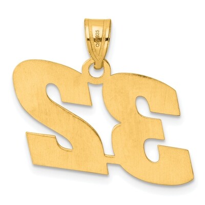 Block Number 32 Pendant 14k Gold Polished BN32, MPN: BN32, 196904079300
