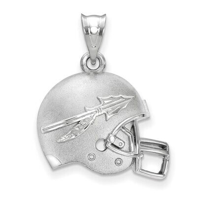 Florida State University Arrow 3D Football helmet with Logo Pendant Sterling Silver SS505FSU, MPN: …