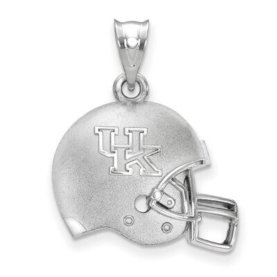 The University of Kentucky UK 3D Football helmet with Logo Pendant Sterling Silver SS505UK, MPN: SS…