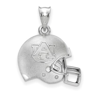 Auburn University Interlocking AU Primary 3D Football helmet with Logo Pendant Sterling Silver SS50…