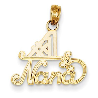 #1 Nana Charm 14k Gold K4724, MPN: K4724, 637218023509