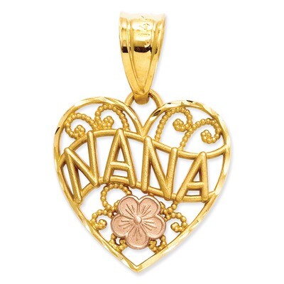 Nana Heart Pendant 14k Two-Tone Gold M2692, MPN: M2692, 886774078861