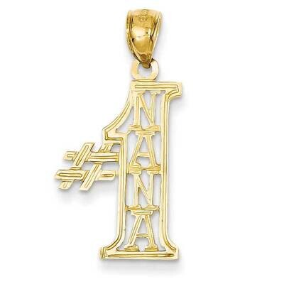 #1 Nana Pendant 14k Gold D3963, MPN: D3963, 637218023363