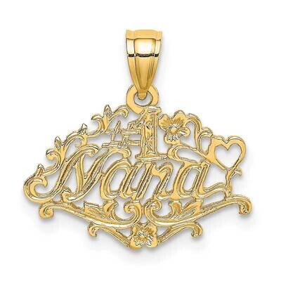 #1 Nana Charm 14k Gold K8803, MPN: K8803, 637218023325