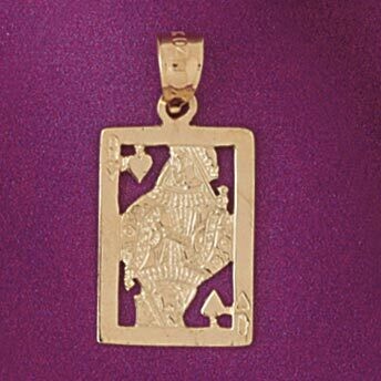 Dazzlers Jewelry Queen Of Heart Pendant Necklace Charm Bracelet in Yellow, White or Rose Gold 5442,…