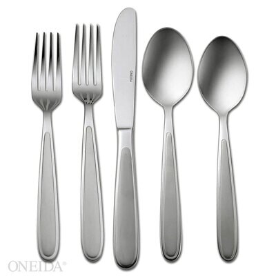 Oneida Jordan Frosted 20 Piece Flatware Set H001020AL20, MPN: H001020AL20, 79363015006