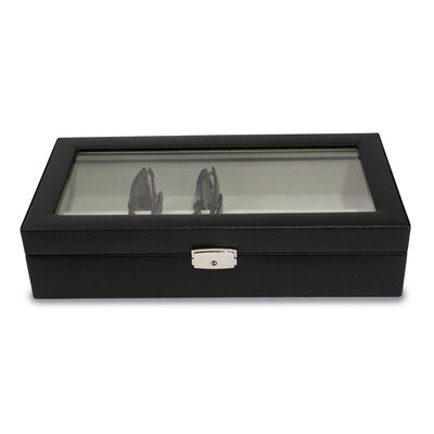 Black Leather Multi Eyeglass Case GM13317, MPN: GM13317, 797140516439