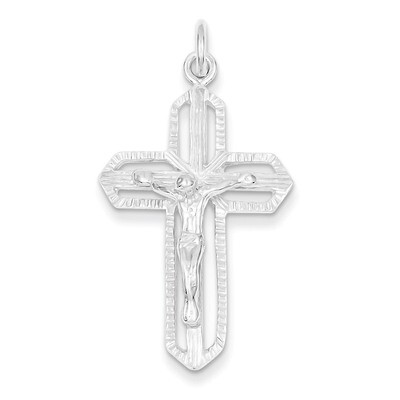 Crucifix Pendant Sterling Silver QC525, MPN: QC525, 883957912592