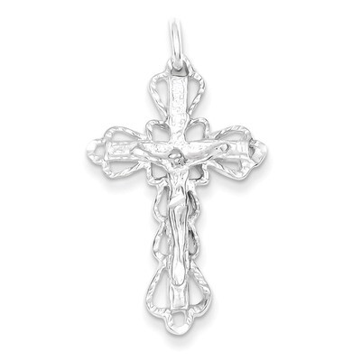 Crucifix Pendant Sterling Silver QC523, MPN: QC523, 883957912561