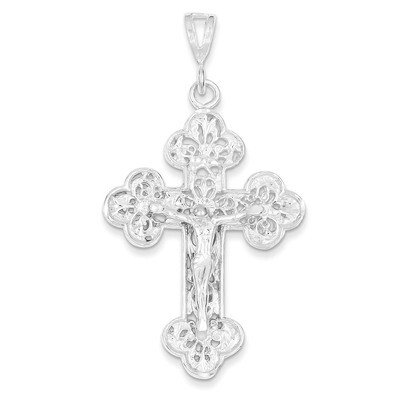 Crucifix Pendant Sterling Silver QC528, MPN: QC528, 883957912721