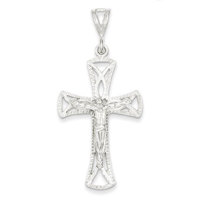 Crucifix Pendant Sterling Silver QC522, MPN: QC522, 883957912554