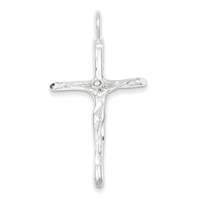 Crucifix Pendant Sterling Silver QC7337, MPN: QC7337, 883957525136
