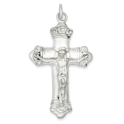 Crucifix Pendant Sterling Silver QC2836, MPN: QC2836, 883957488349