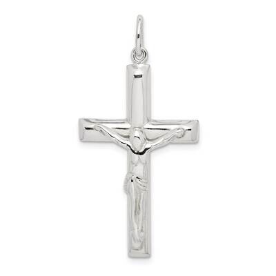 Crucifix Pendant Sterling Silver QC9677, MPN: QC9677, 886774080055