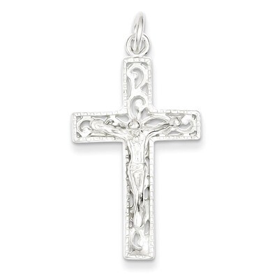 INRI Crucifix Pendant Sterling Silver QC2906, MPN: QC2906, 883957281308