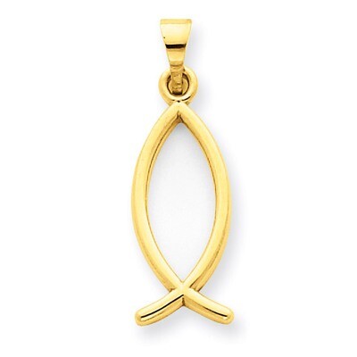 Ichthus Fish Pendant 14k Gold XR452, MPN: XR452, 883957984759
