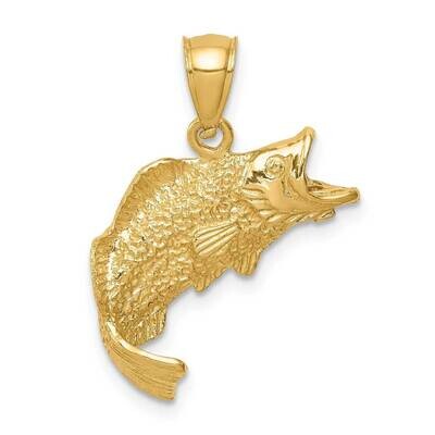 Fish Pendant 14k Gold C4587, MPN: C4587, 883957781464