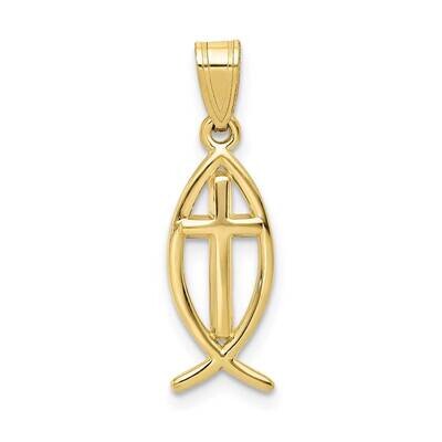 Ichthus Fish Pendant 10k Gold 10XR424, MPN: 10XR424,