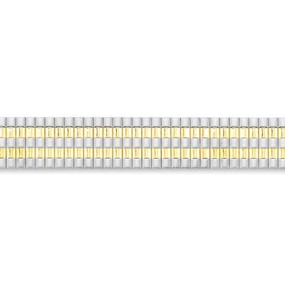 12-16mm Two-tone ThinFlexo Satin Mirror Expansion Watch Band BA272, MPN: BA272, 886774146041
