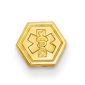 Non-enameled Attachable Medical Emblem Charm 14k Gold XM401N, MPN: XM401N, 883957139418
