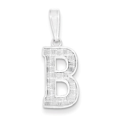 Initial B Charm Sterling Silver QC2762B, MPN: QC2762B, 883957906515