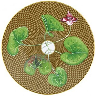 Raynaud Tresor Fleuri Dessert Coupe Plate Flat Brown 0657-37-113022, MPN: 0657-37-113022, 366000674…